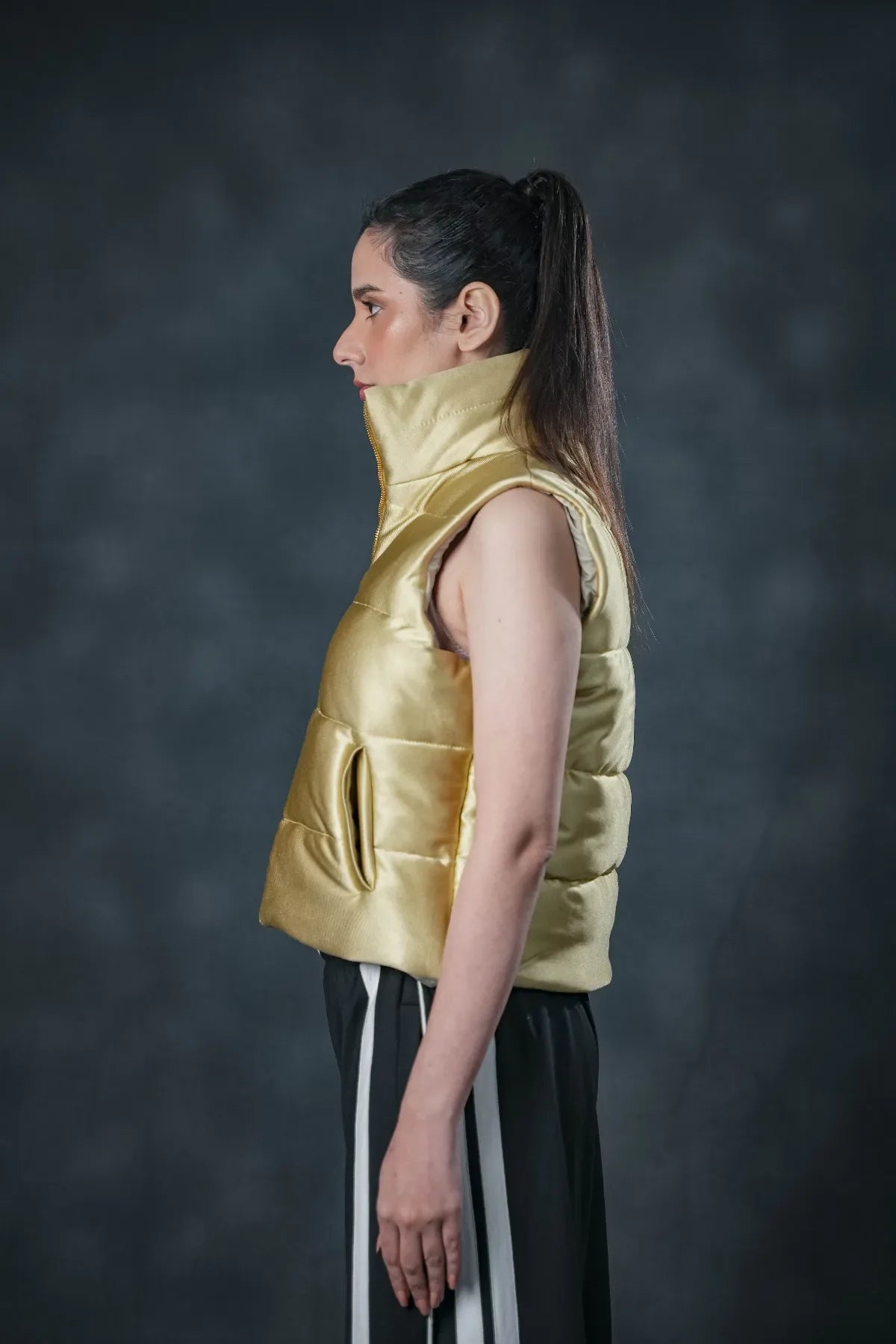 Gold Puffer Jacket