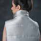 Silver Storm Sleeveless Puffer Vest