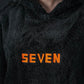 Black Plush Hoodie – SEVEN Signature Edition