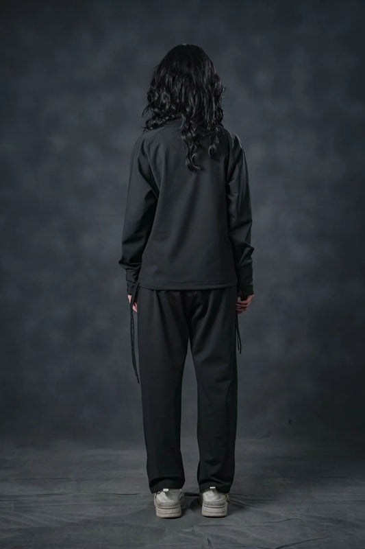 Midnight Edge Zip-Up Tracksuit – Bold Minimalist Edition