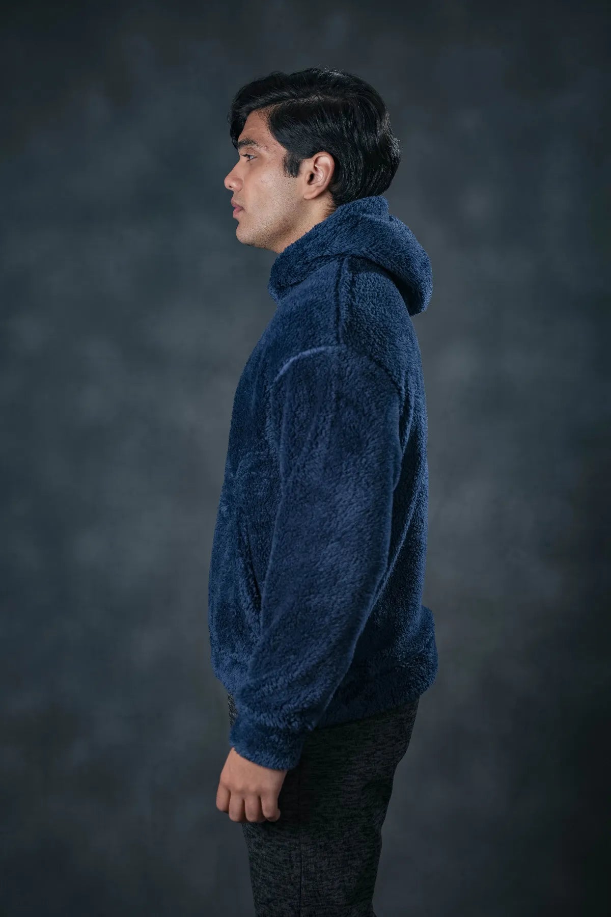 Navy Plush Hoodie – SEVEN Street Edition