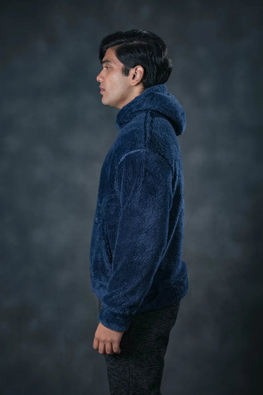 Navy Plush Hoodie – SEVEN Street Edition