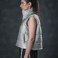 Silver Storm Sleeveless Puffer Vest