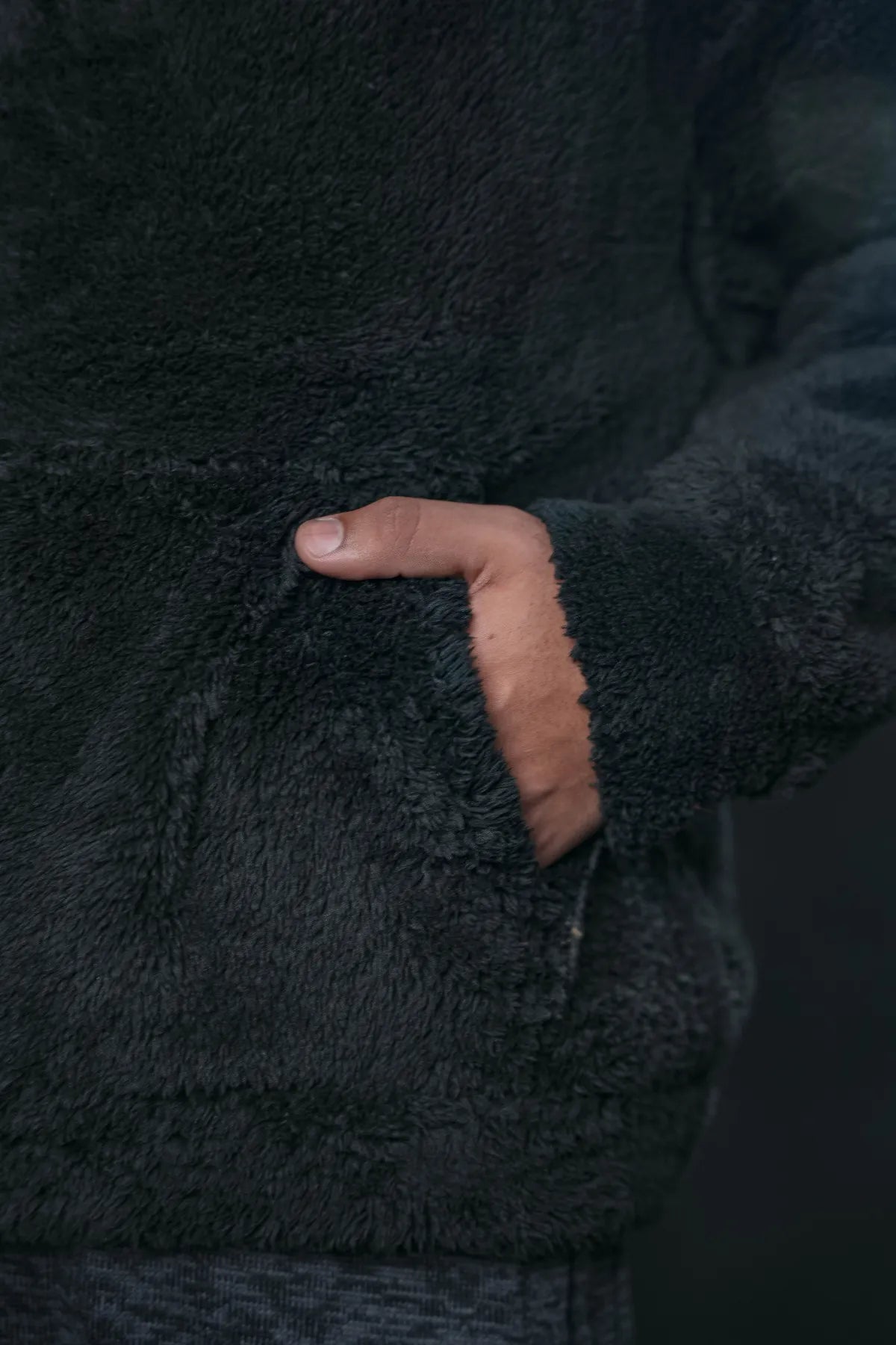Black Plush Hoodie – SEVEN Street Edition