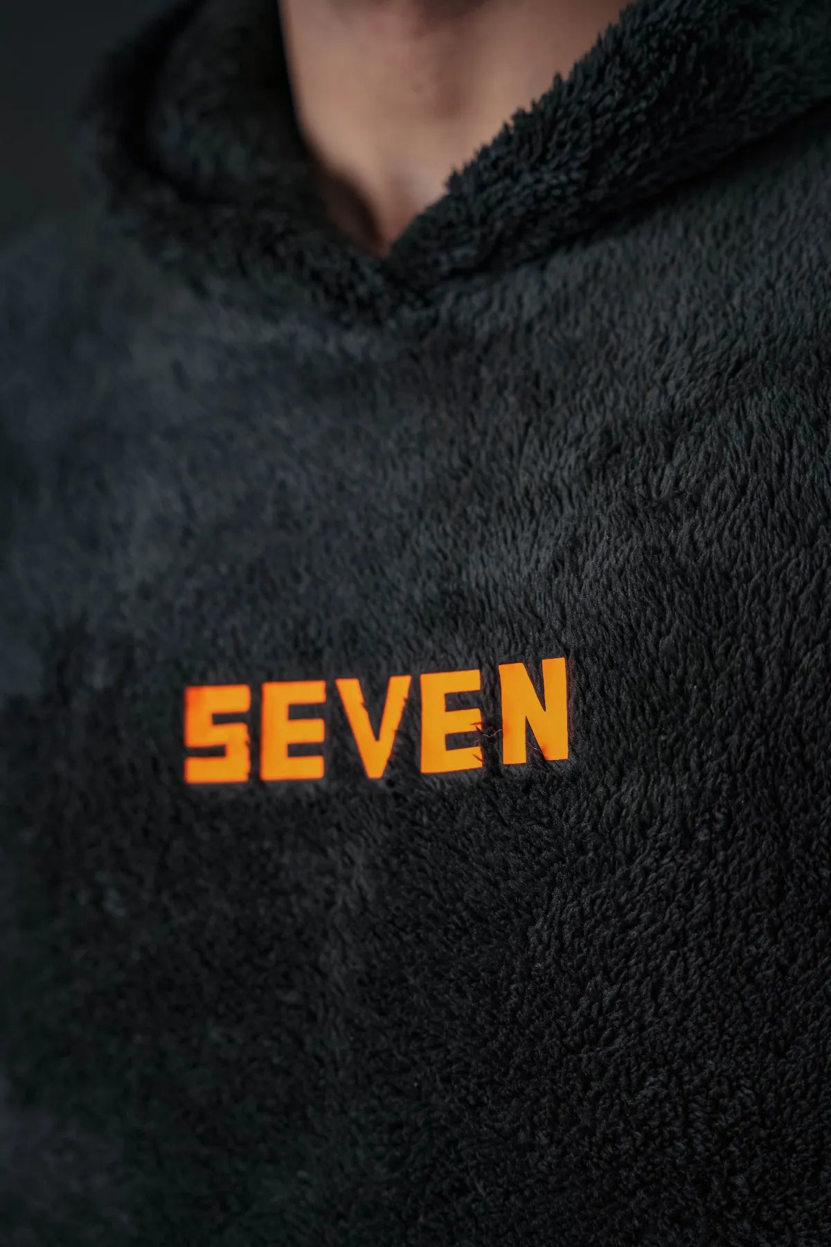 Black Plush Hoodie – SEVEN Street Edition